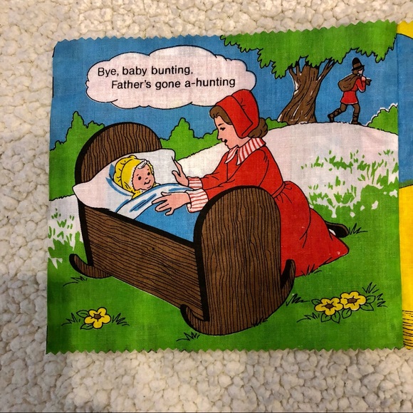 1986 VINTAGE Kids Baby Nursery Cloth Book Play Reading Learning Toy Rand McNally - Picture 2 of 10